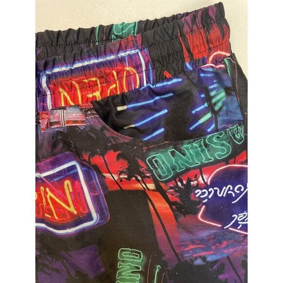 Surf Society All Over Print Hotel California Casino Shorts Men XL Multicolor - Picture 3 of 6